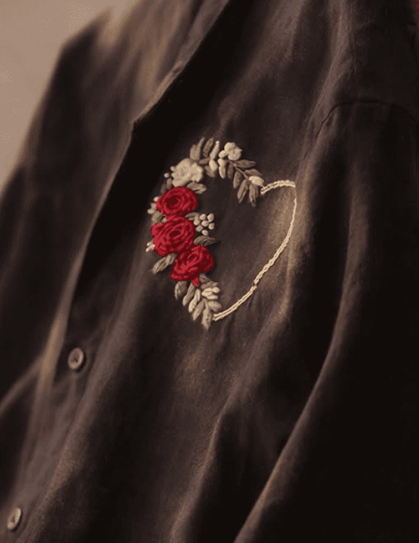 black embroidery shirt alternate